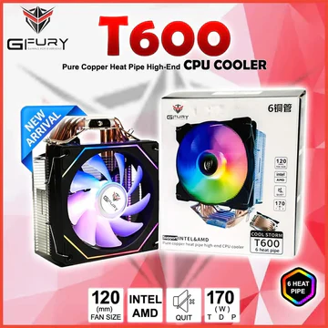 G Furry Air Cooler T-600 6 Heat Pipes