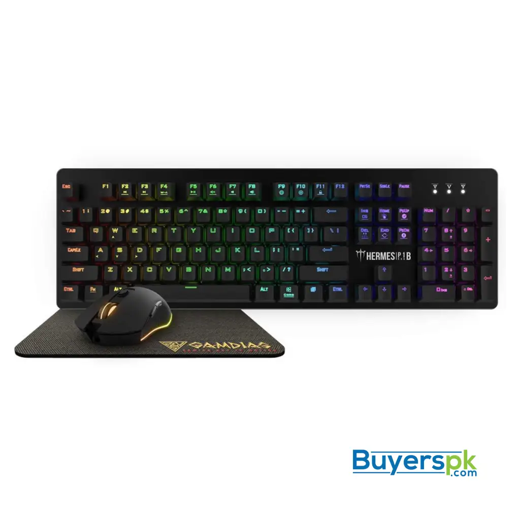 Gamdias Hermes P1b Rgb Mechanical 3-in-1 Gaming Combo - Image 2