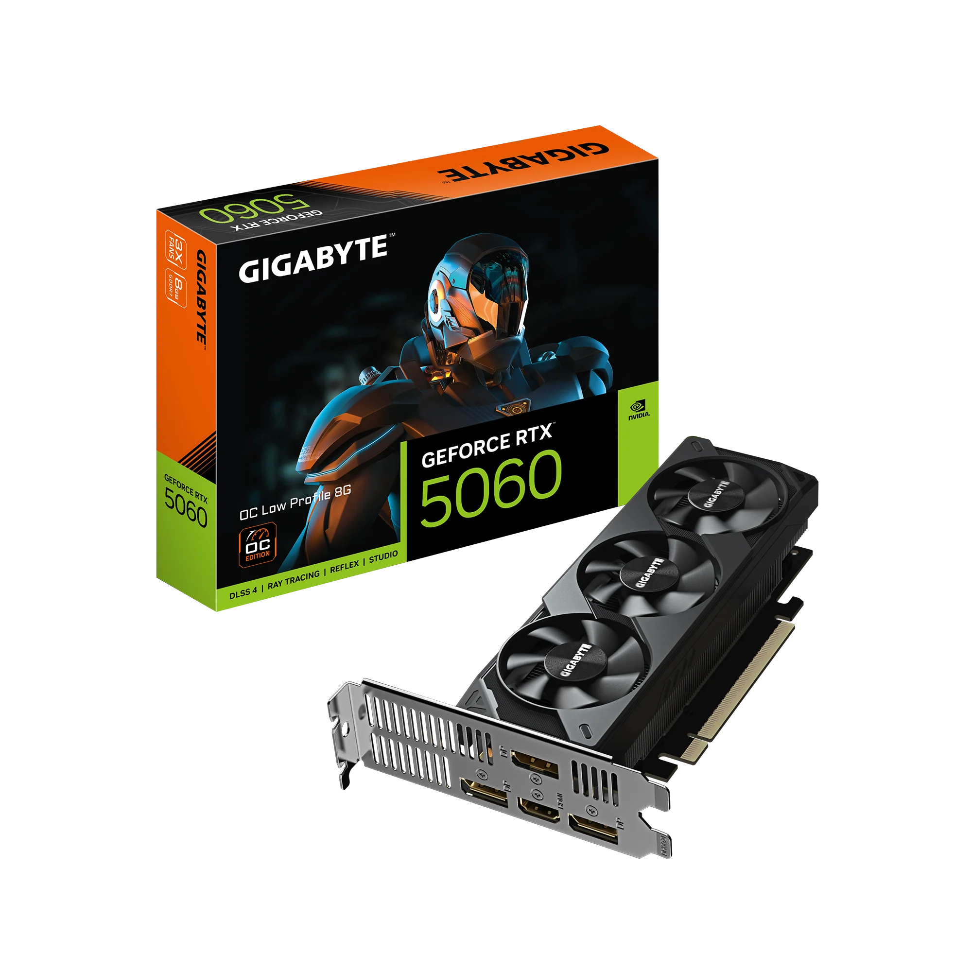 Gigabyte Graphic Card RTX 5060 Low Profile OC 8GB