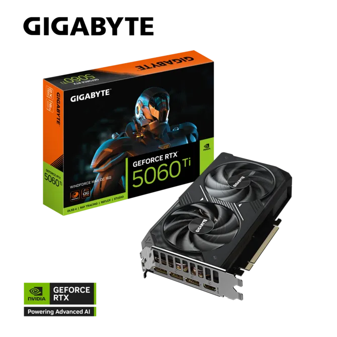 Gigabyte Graphic Card RTX 5060 Ti Windforce Max OC 16GB - Image 2