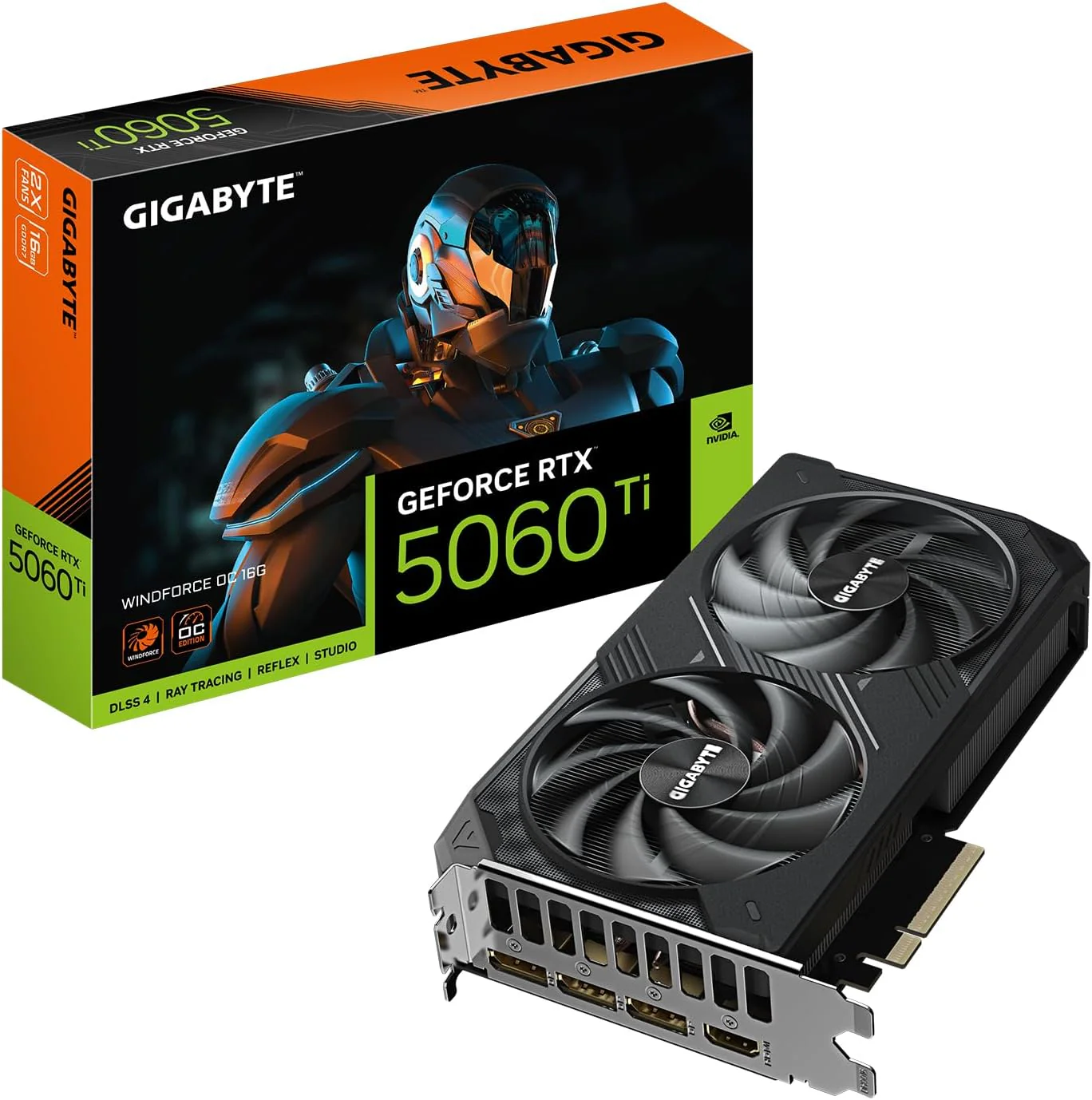 Gigabyte Graphic Card RTX 5060 Ti Windforce OC 8GB