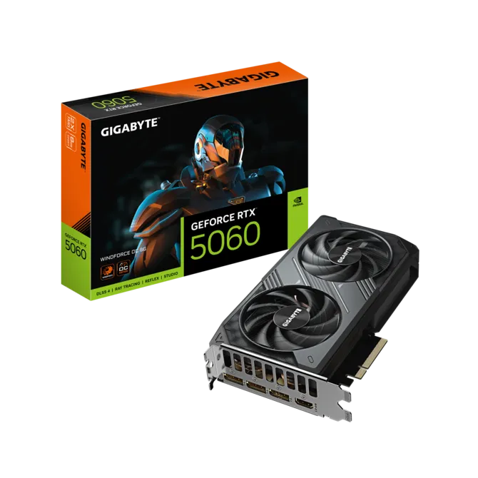 Gigabyte Graphic Card RTX 5060 Windforce OC 8GB