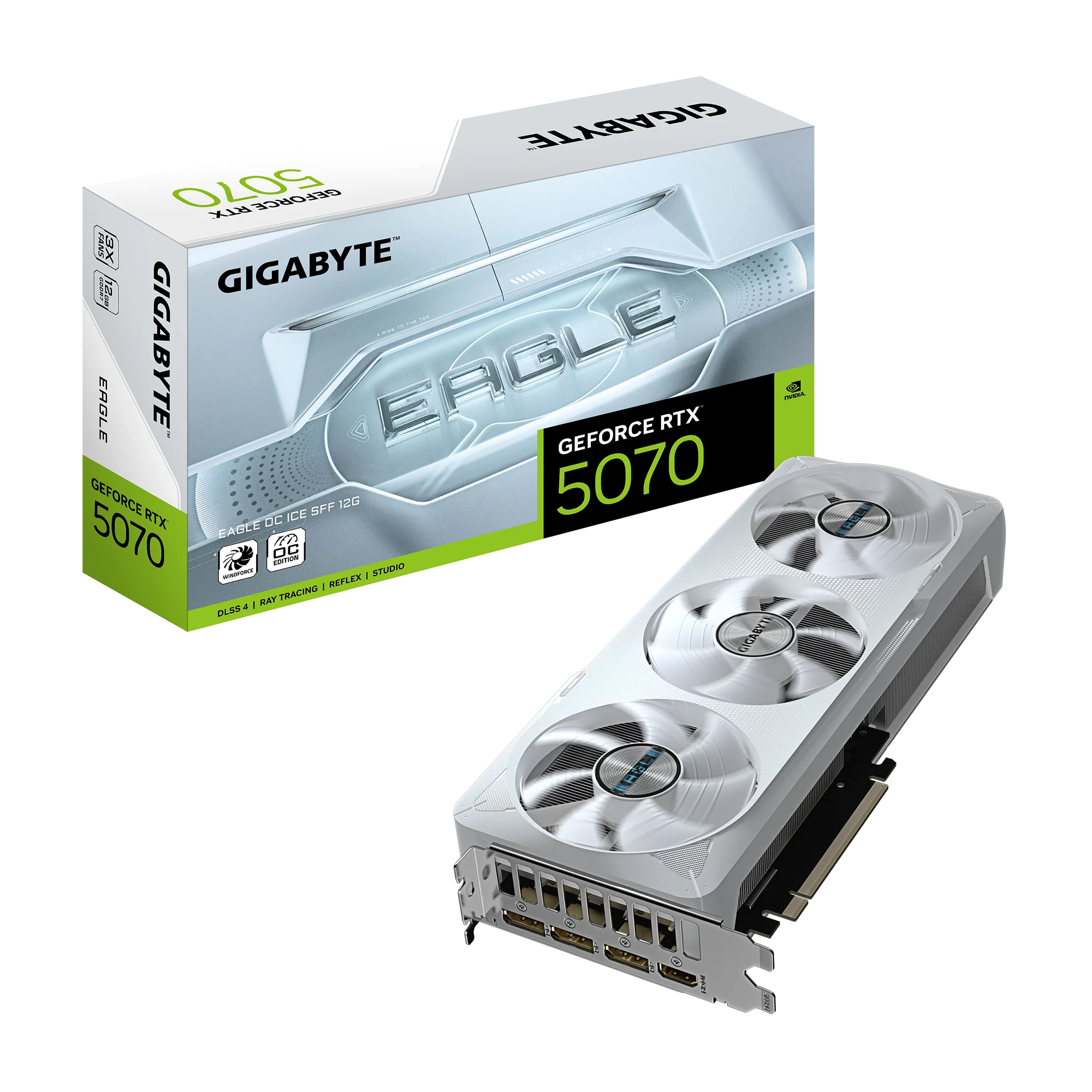 Gigabyte Graphic Card RTX 5070 12GB EAGLE OC ICE SFF