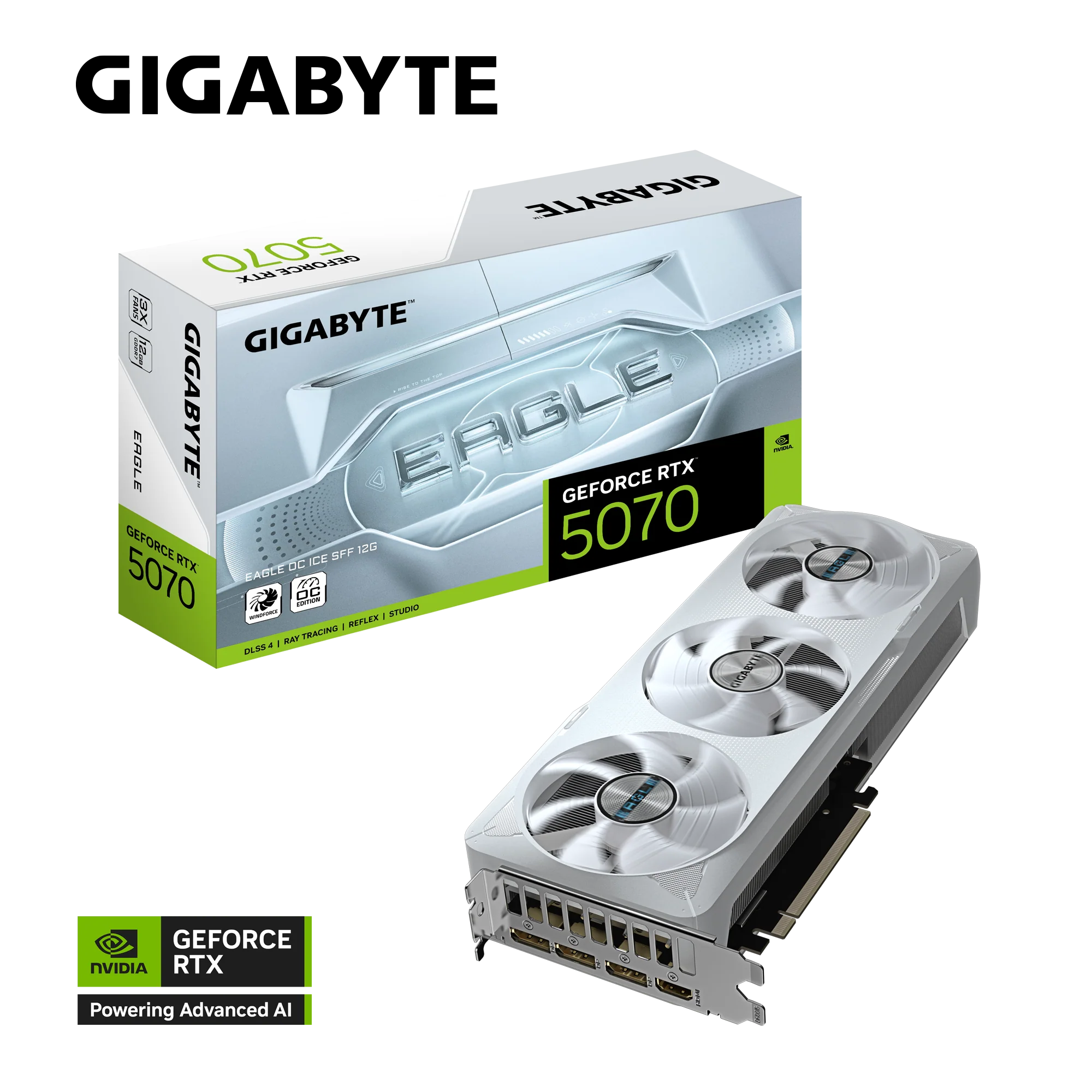 Gigabyte Graphic Card RTX 5070 12GB EAGLE OC ICE SFF - Image 8