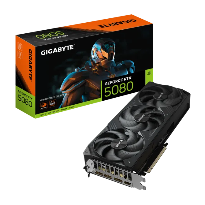 Gigabyte Graphic Card RTX 5080 Windforce OC SFF 16GB
