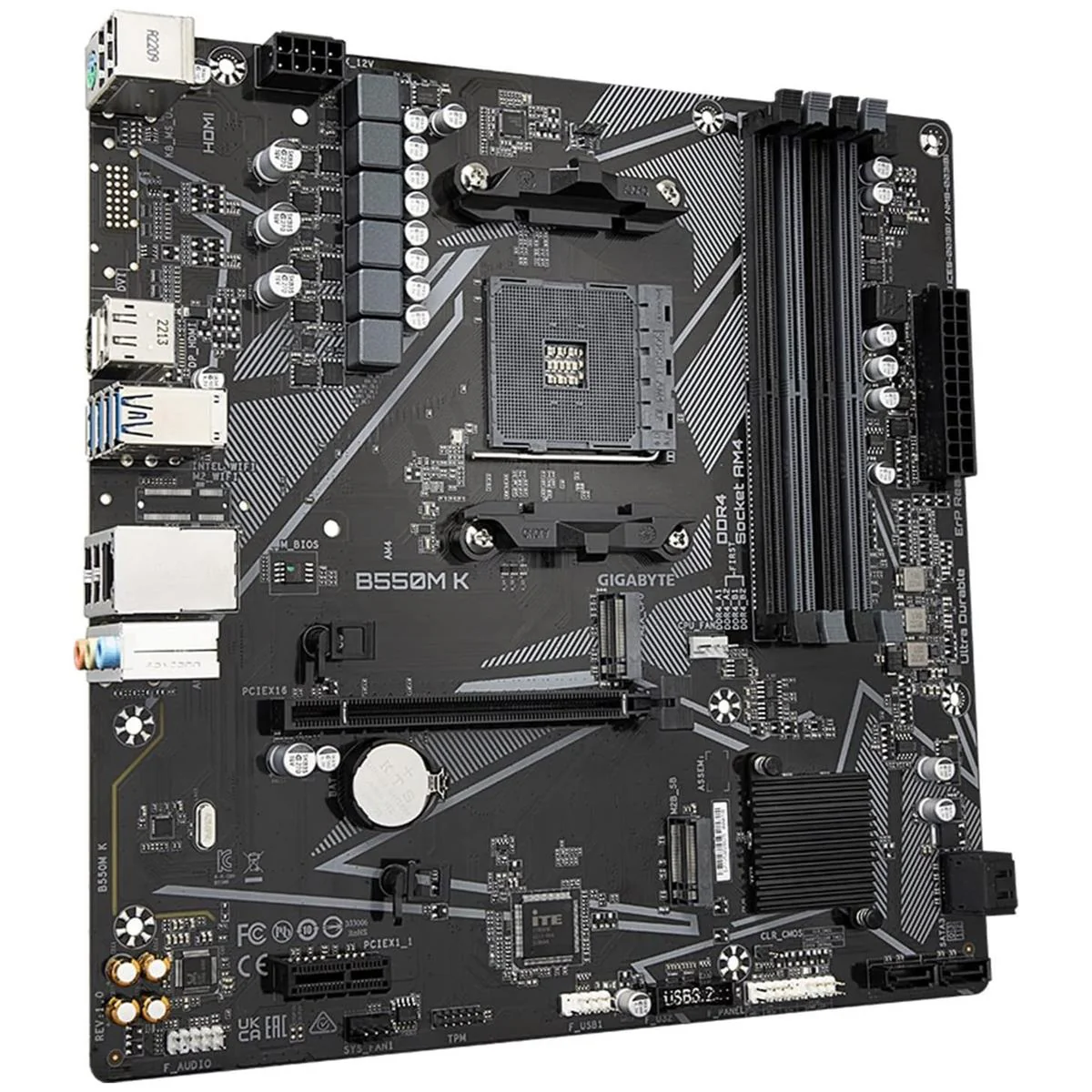 Gigabyte Motherboard B550m k AM4 - Image 3