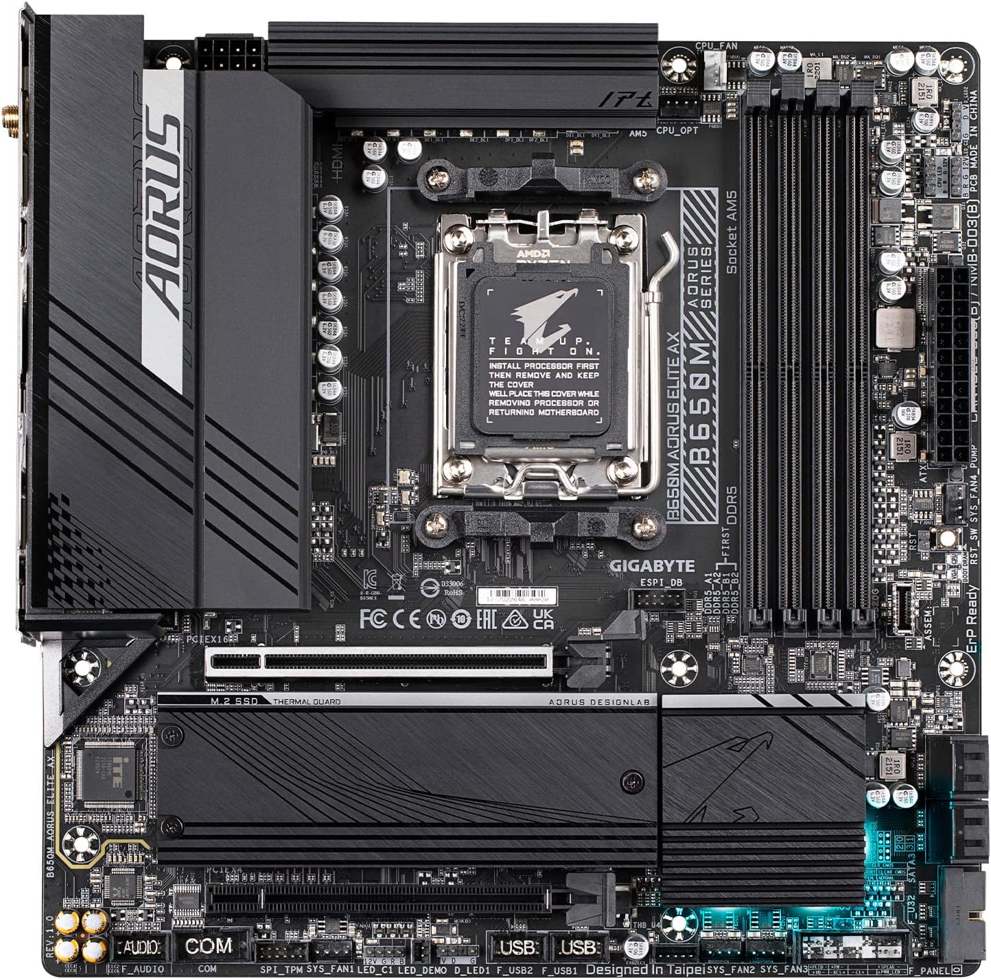 Gigabyte Motherboard B650M Aorus Elite AX DDR5 AMD AM5 - Image 2