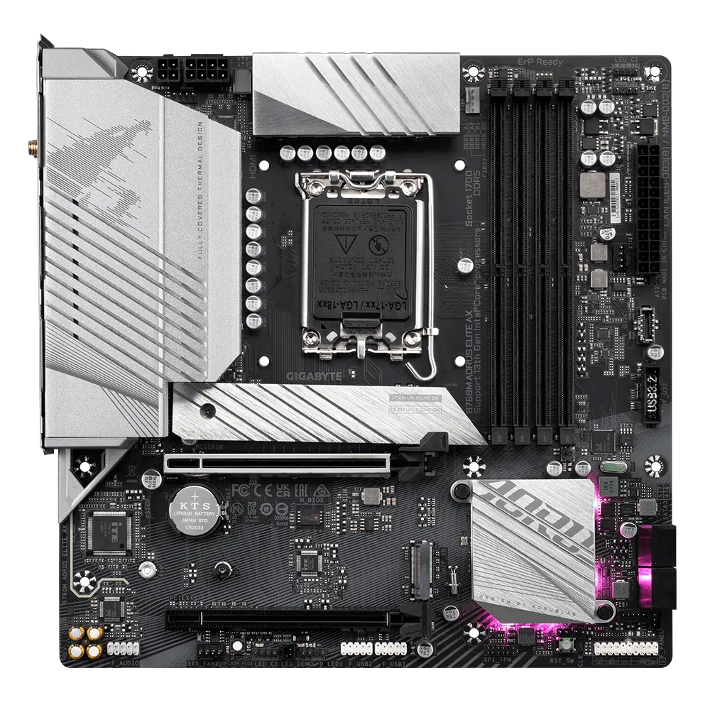 GIGABYTE MOTHERBOARD B760M Aorus Elite AX DDR5 - Image 2