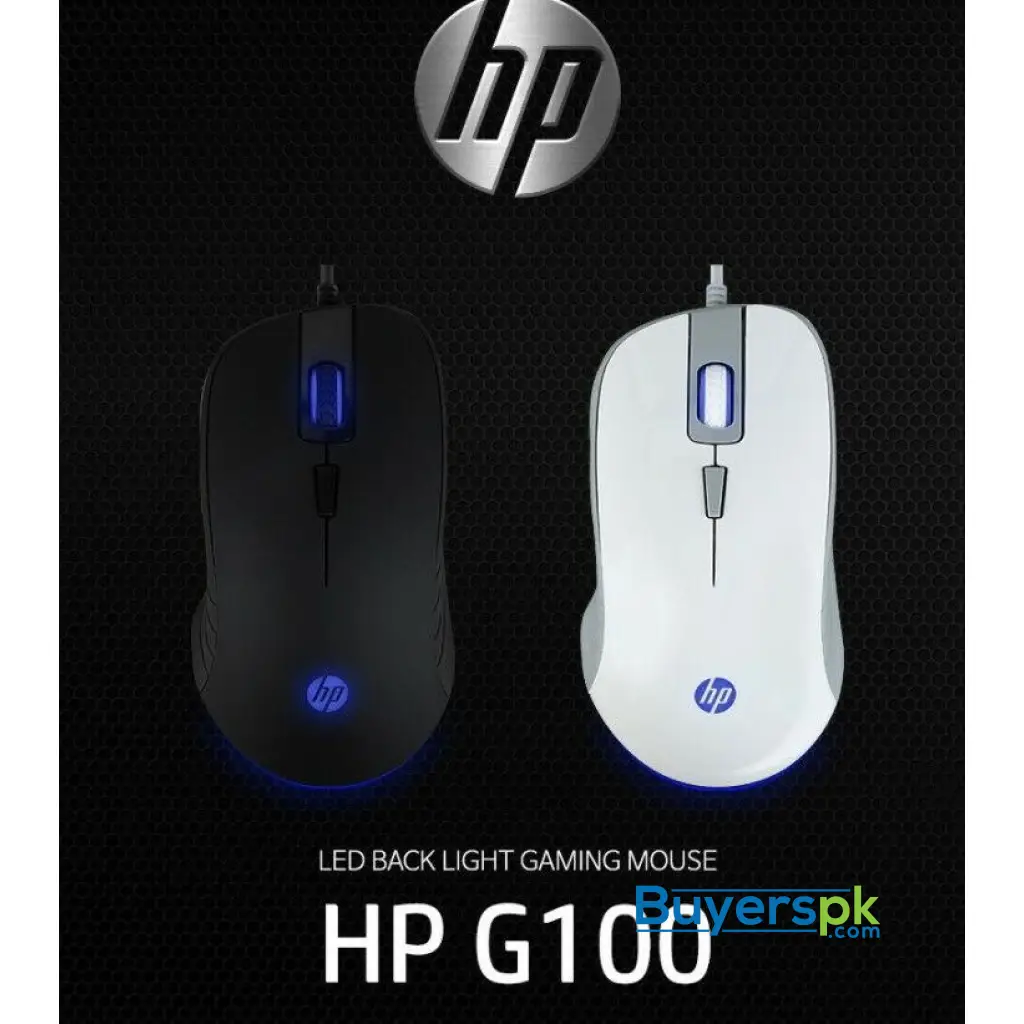 Hp G100 Wired Optical Usb Gaming Mouse 2000dpi White/black E-sports Games Office Wired Mice - Image 2
