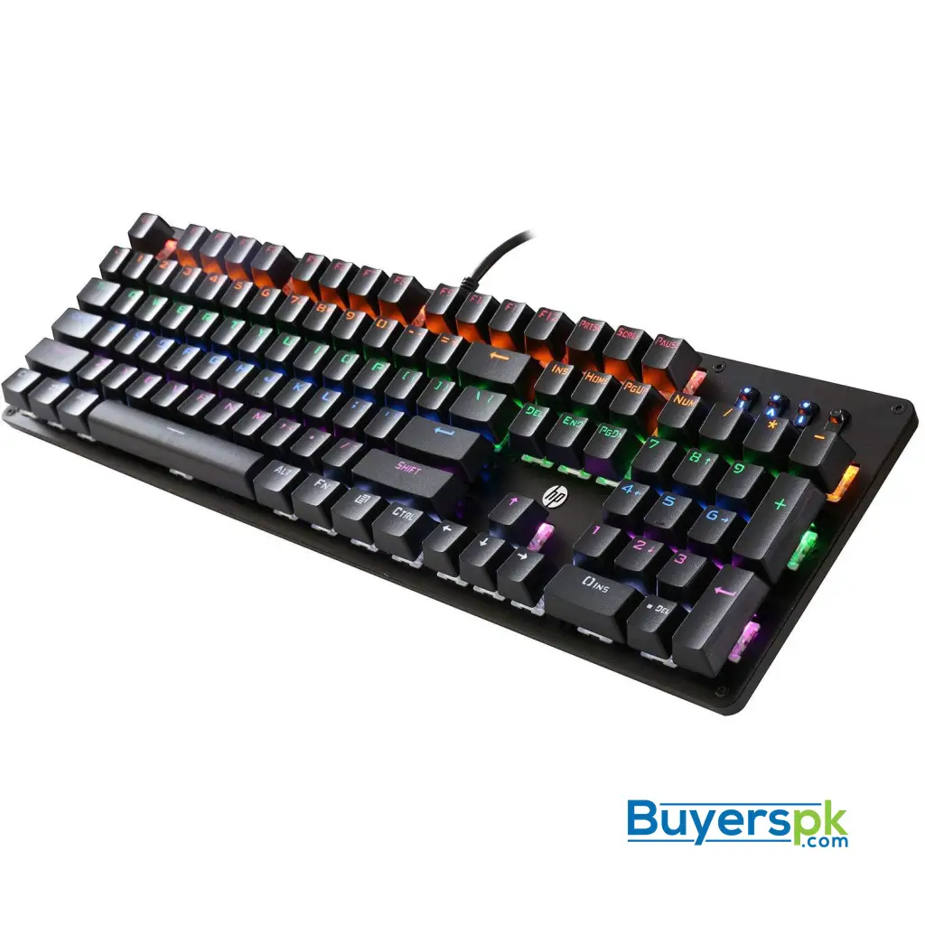 Hp Gk100f Real Mechanical Keyboard Gaming Blue Switch - Image 2