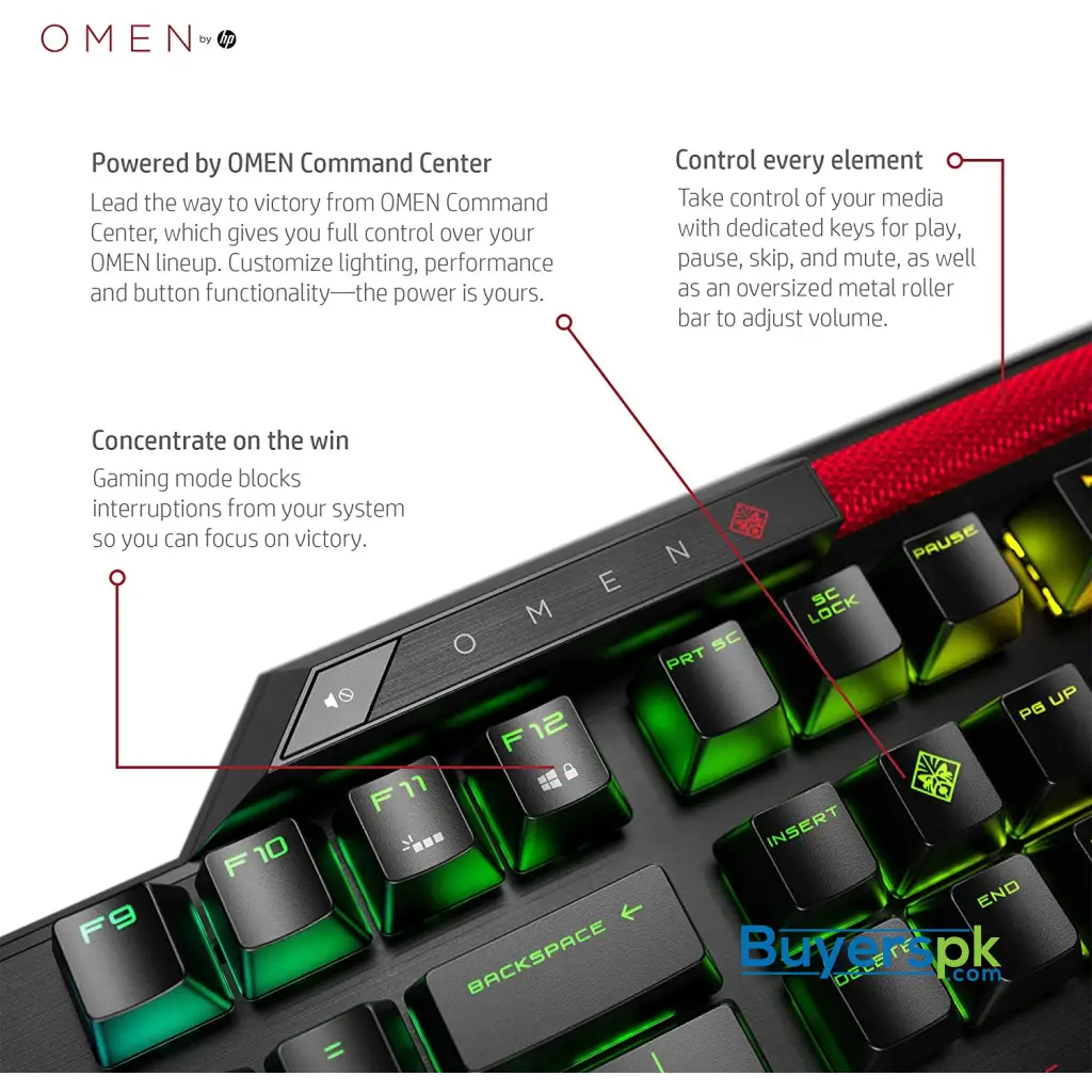 Hp Omen Sequencer Mechanical Optical Gaming Keyboard - Image 3
