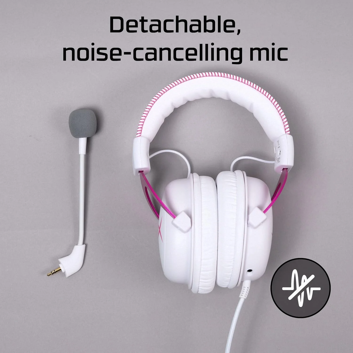 HyperX Cloud II (Cloud 2) Gaming Headset – 7.1 Surround Sound Open Box White - Image 2