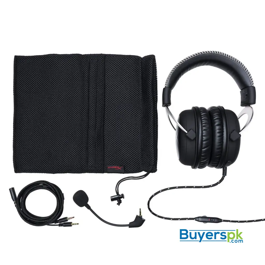Hyperx Cloud Pro Gaming Headset - Silver - with In-line Audio Control for Ps4, Xbox One, and Pc - Image 2