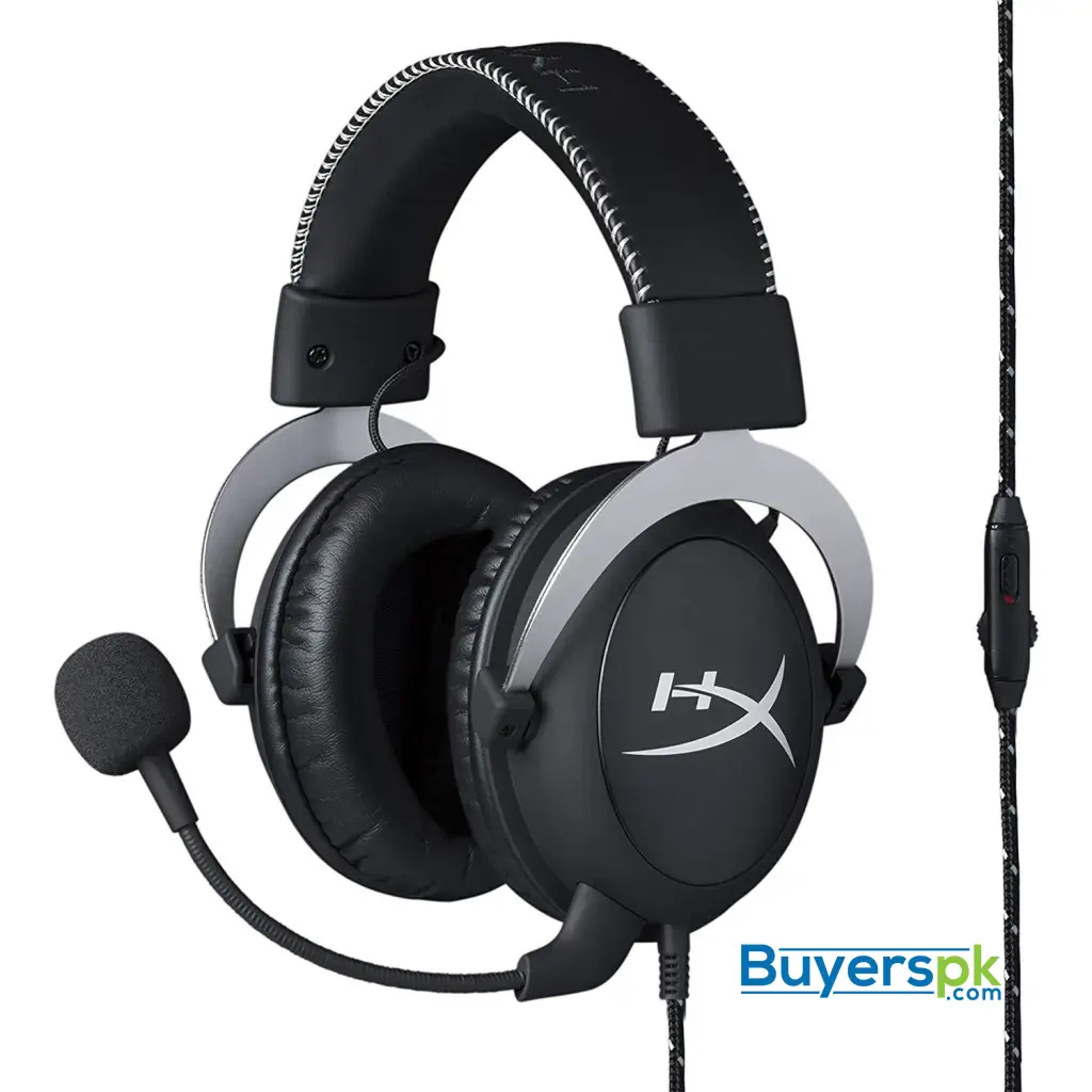 Hyperx Cloud Pro Gaming Headset - Silver - with In-line Audio Control for Ps4, Xbox One, and Pc - Image 3