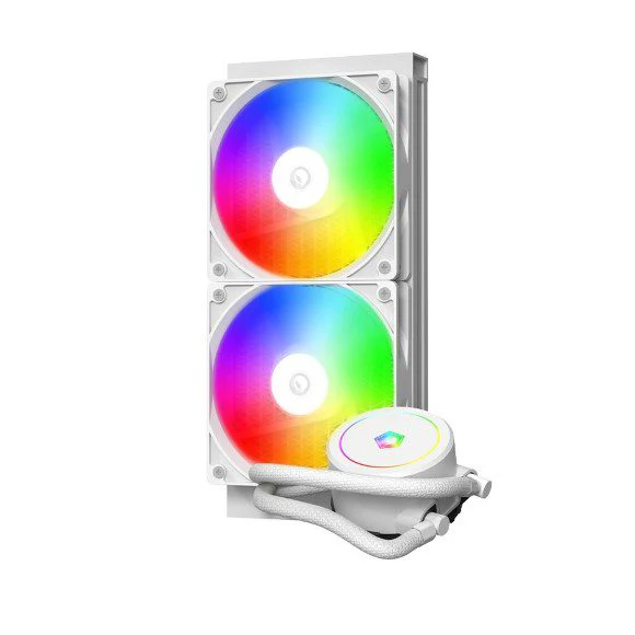ID Cooling Liquid Cooler FX240 ARGB AIO 240mm White - Image 2