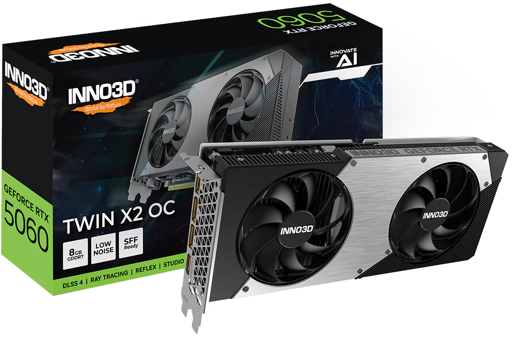 Inno3D Graphics Card RTX 5060 8GB Twin X2 OC - Image 3
