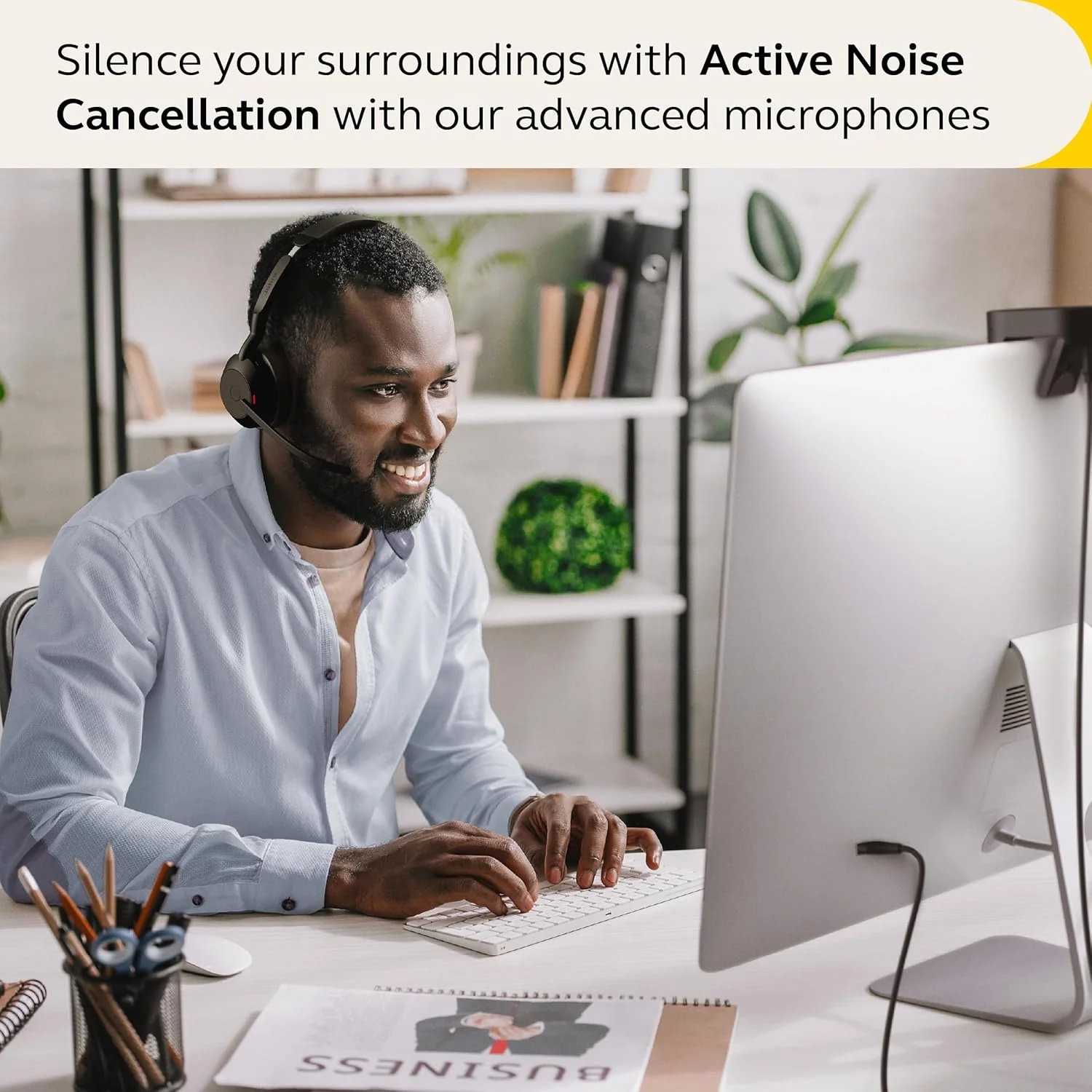 Jabra Headset Evolve2 55 Wireless Stero With Charging Dock - Image 3