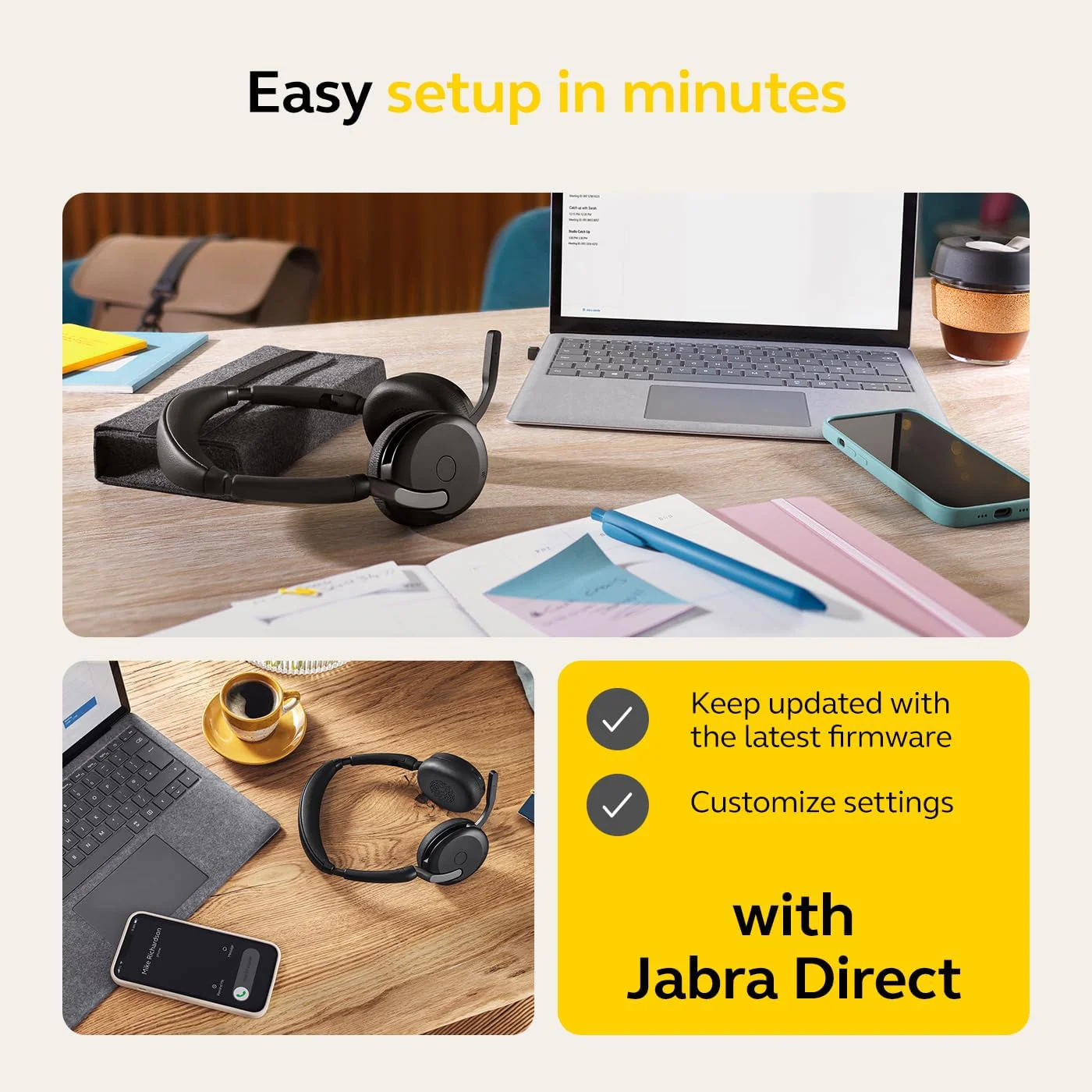 Jabra Headset Evolve2 65 Flex Wireless Stereo - Image 5