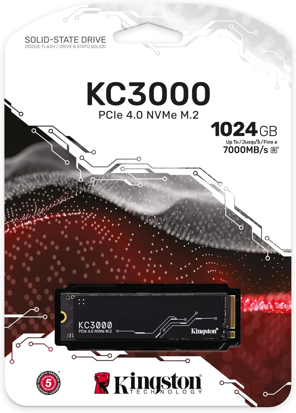 Kingston M.2 NVME SSD 1024GB KC3000 - Image 2