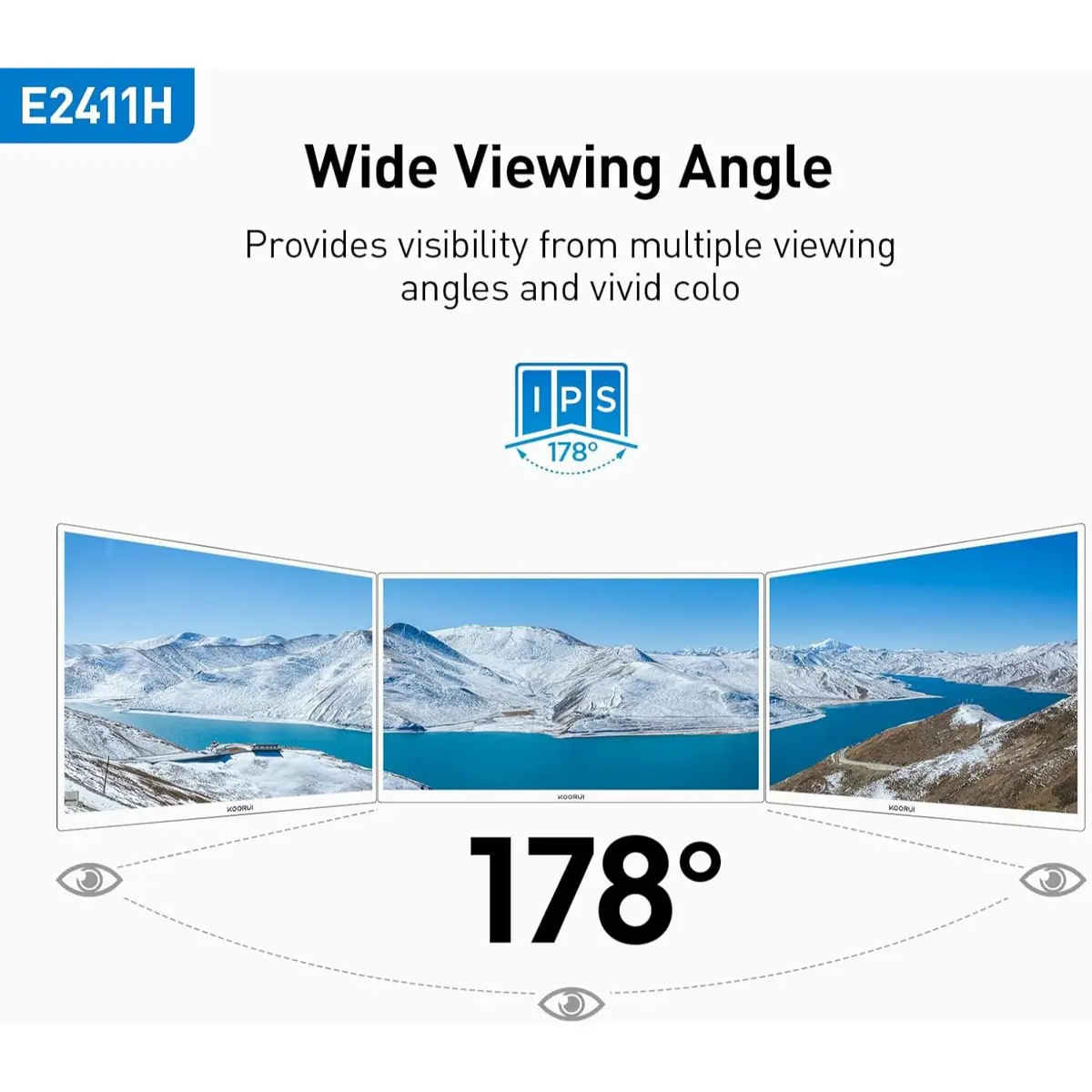 Koorui LED Monitor E2411H 24 inch 120Hz IPS 1080p - Image 4