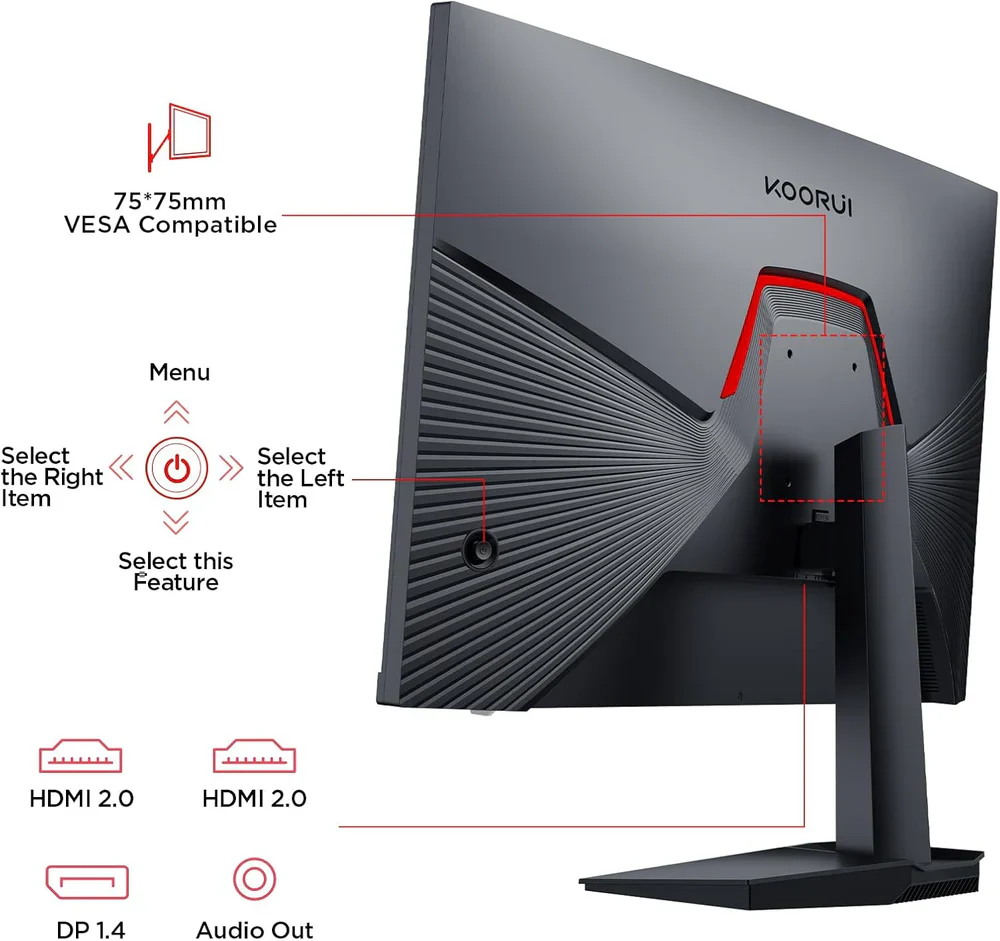 Koorui LED Monitor G2711P 27 inches FHD 200hz 1ms - Image 7