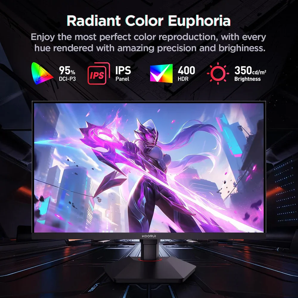 Koorui LED Monitor G2722P 27 inches 2K QHD 200Hz 1ms IPS - Image 7
