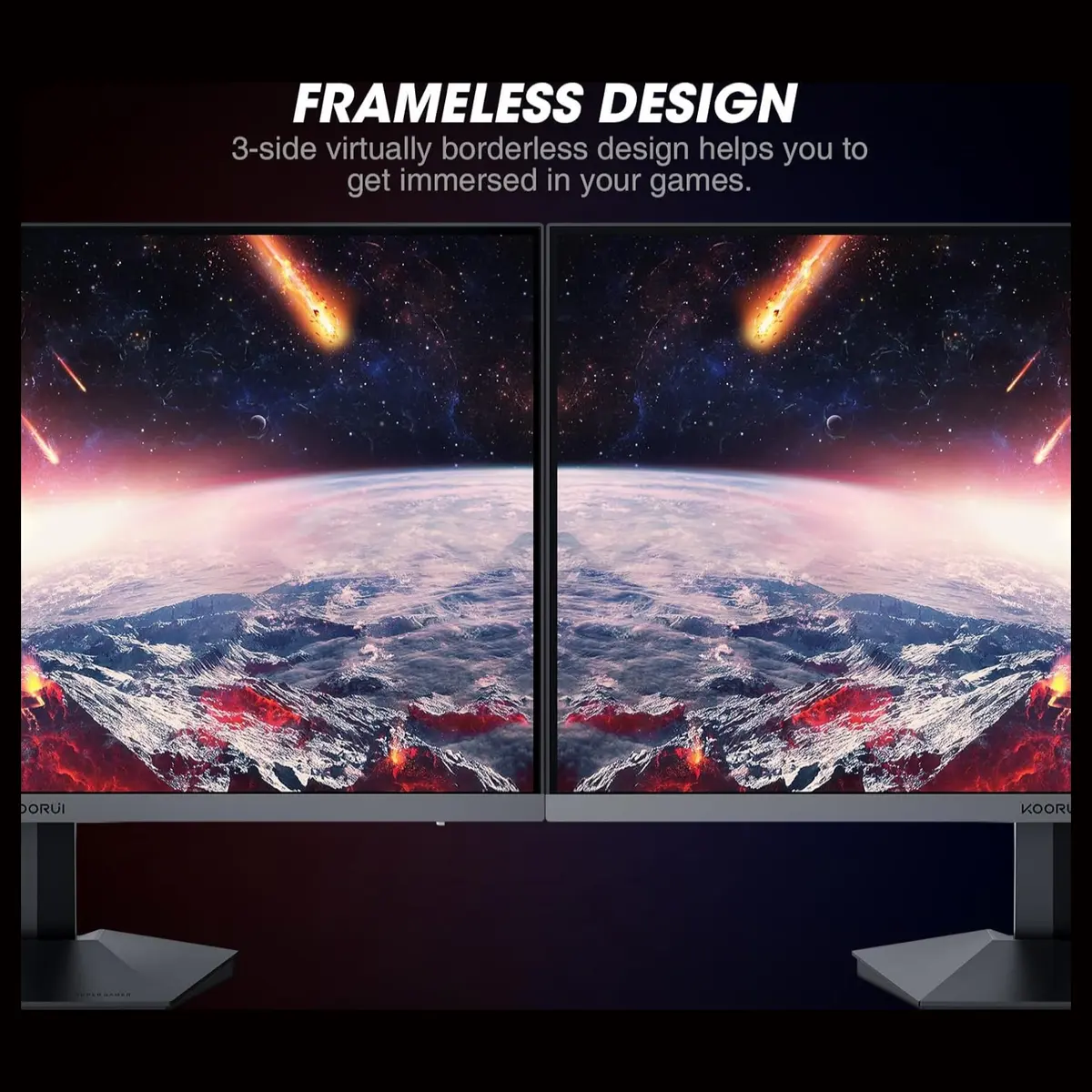 Koorui LED Monitor GN06 27 inches FHD 180hz 1ms - Image 2