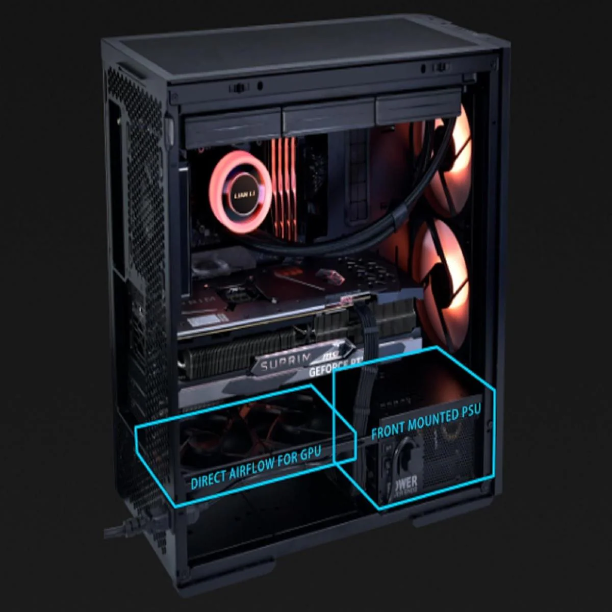 Lian Li Casing Lancool 207 ATX RGB Black - Image 5