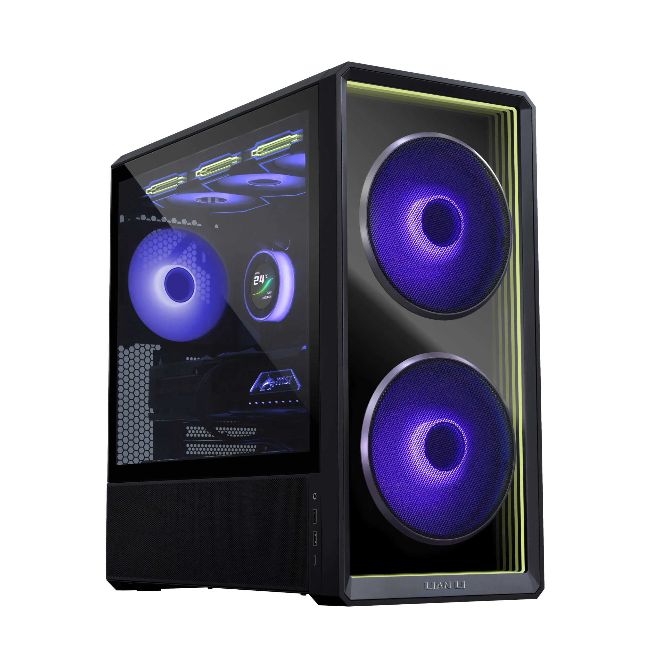 Lian Li Casing Lancool 217 INF Infinity Mirro 3x ARGB Fan Black - Image 2