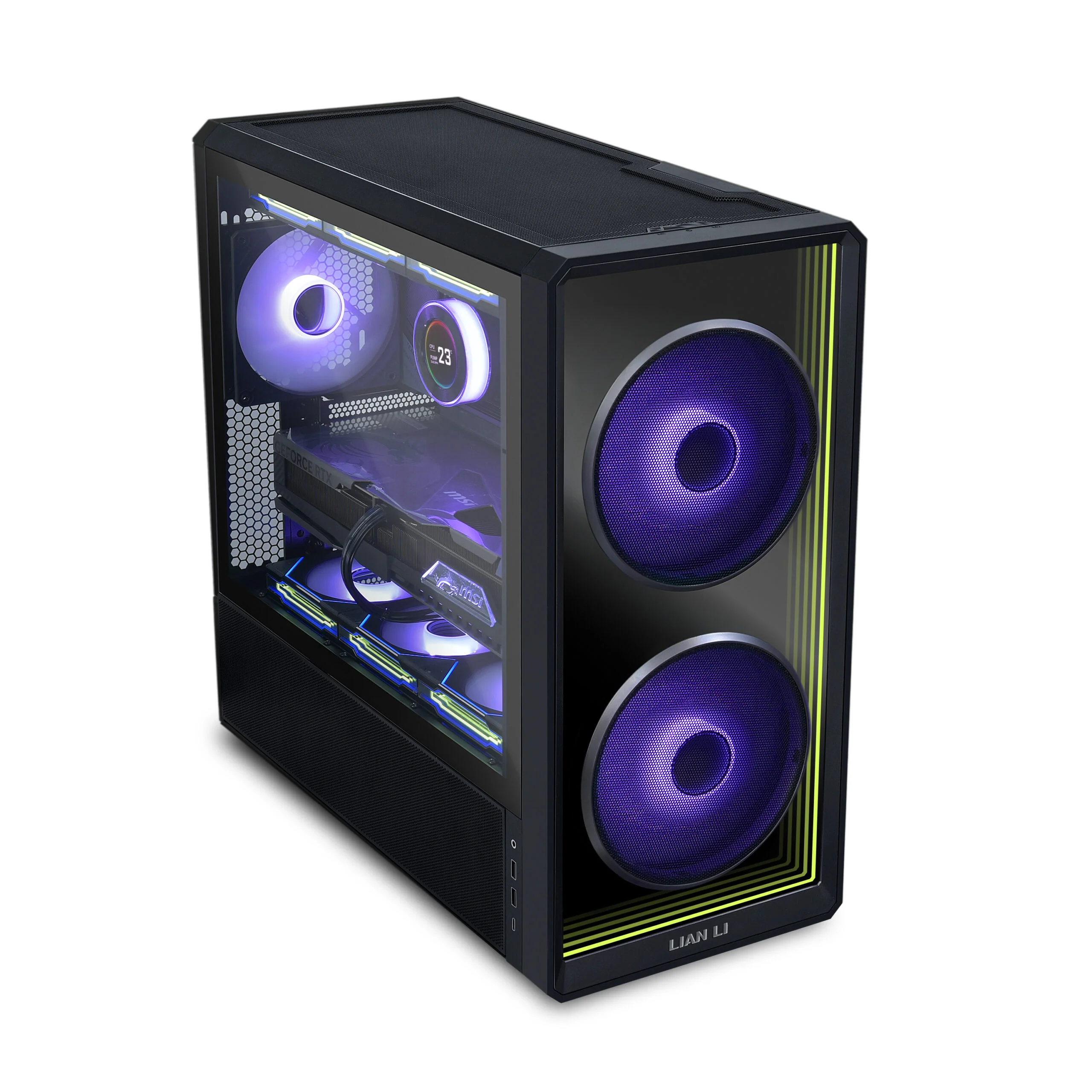 Lian Li Casing Lancool 217 INF Infinity Mirro 3x ARGB Fan Black - Image 3