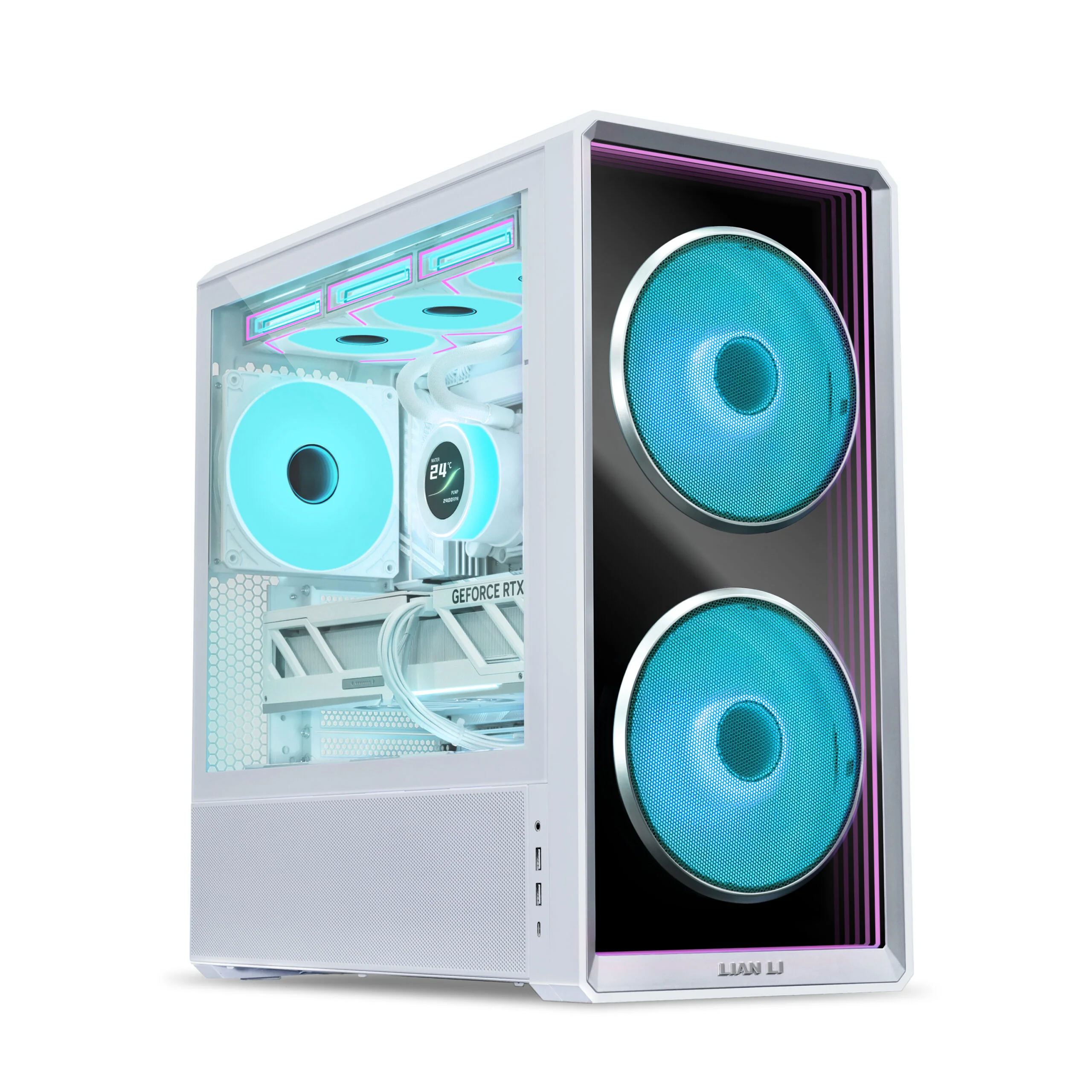 Lian Li Casing LanCool 217 INF White with 3ARGB
