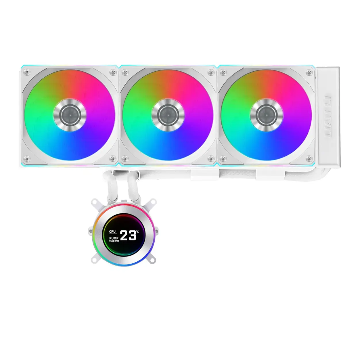 Lian Li Liquid Cooler Hydroshift || 360CL LCD-C 360mm 2.1" IPS LCD Screen White