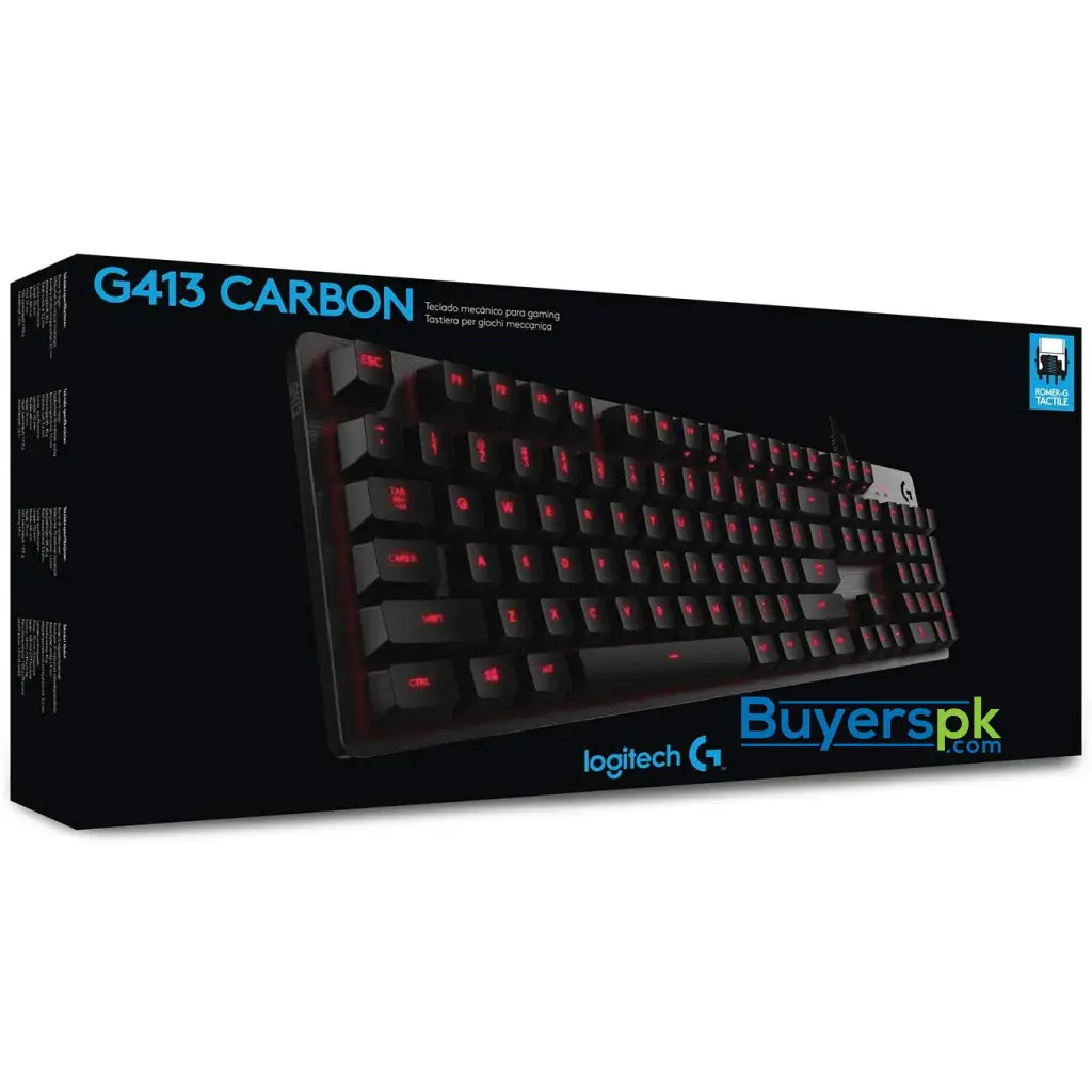 Logitech G413 Carbon Mechanical Backlit Gaming Keyboard - Image 3