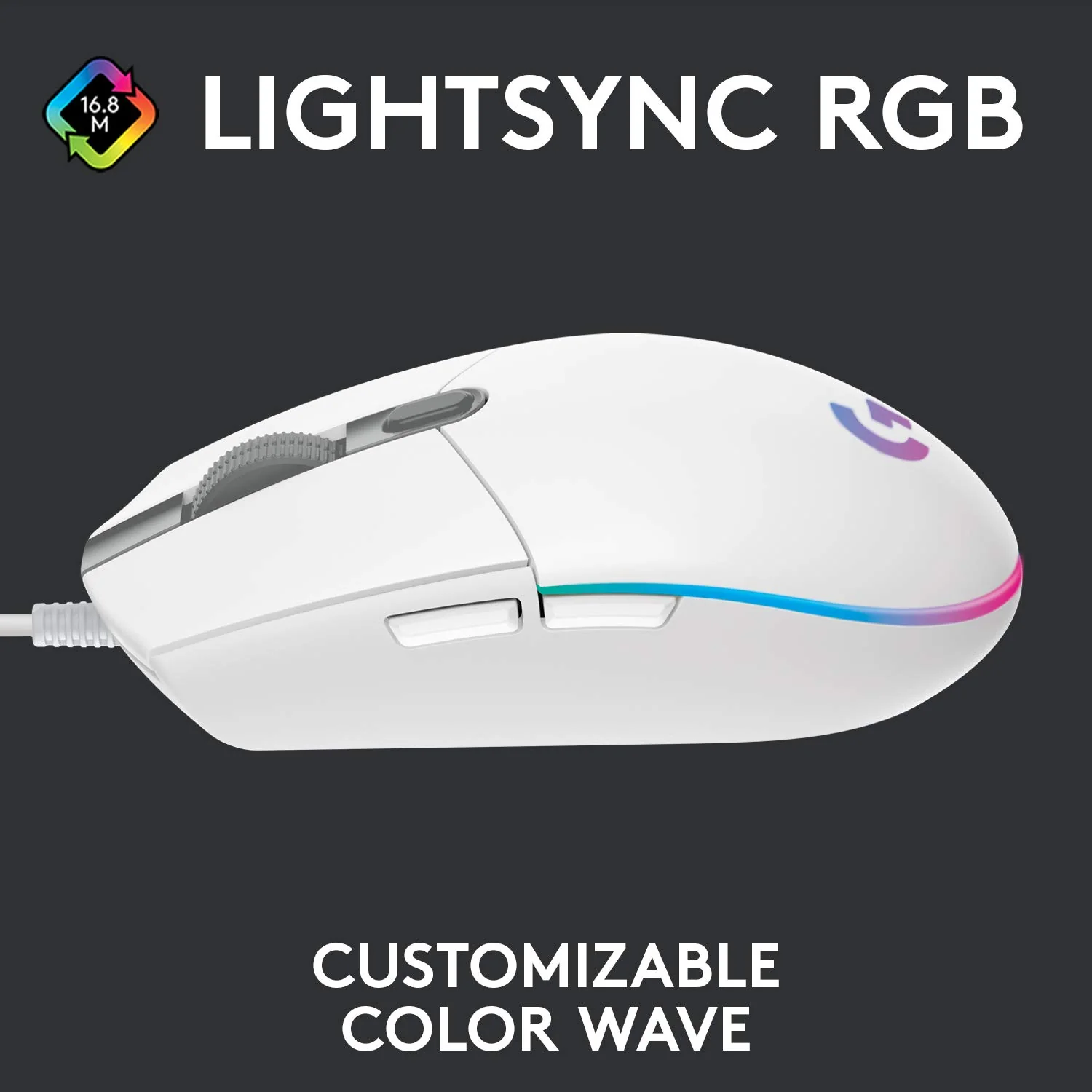 Logitech Gaming Mouse G102 White - Image 2