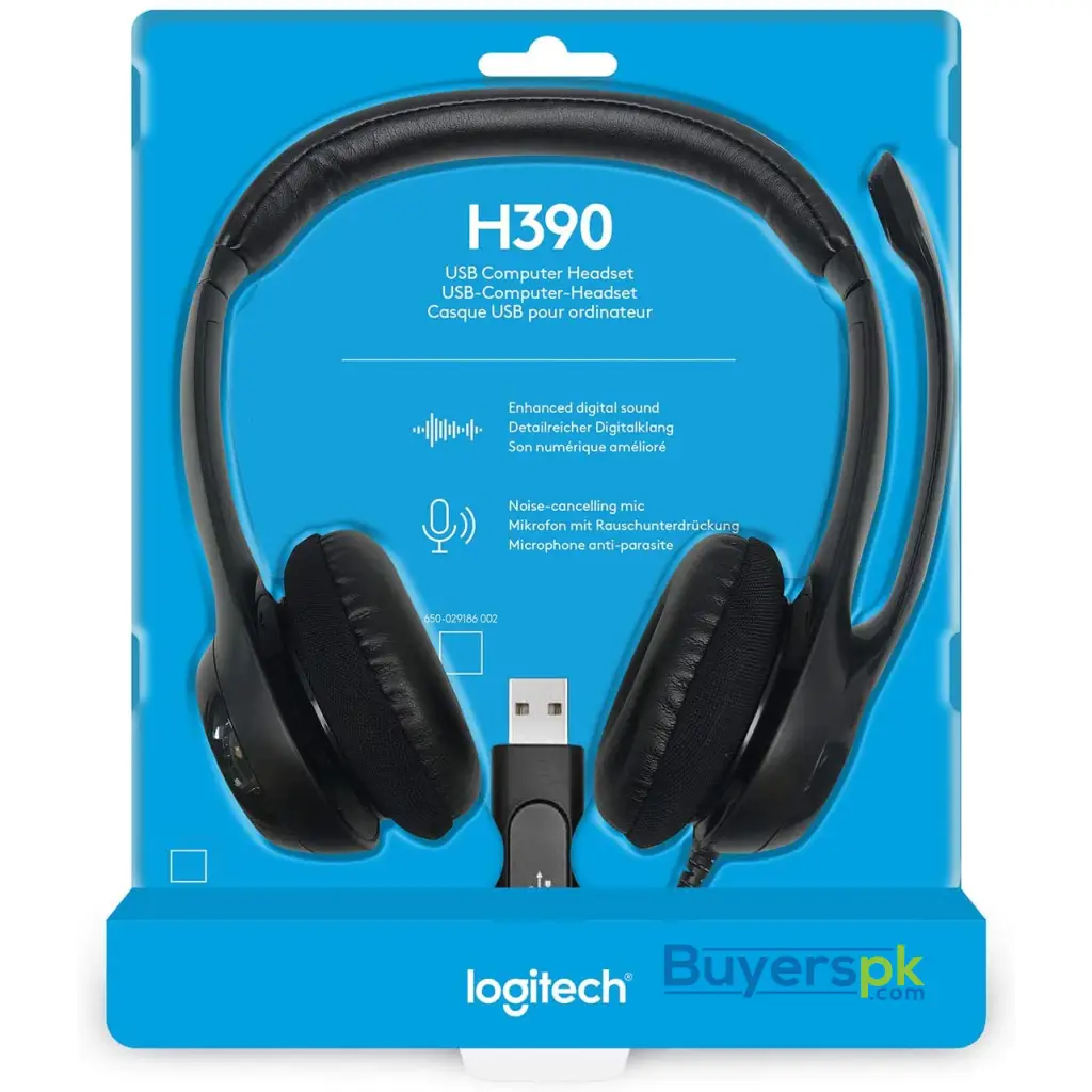 Logitech H390 Clearchat Comfort Usb Headphone - Image 3