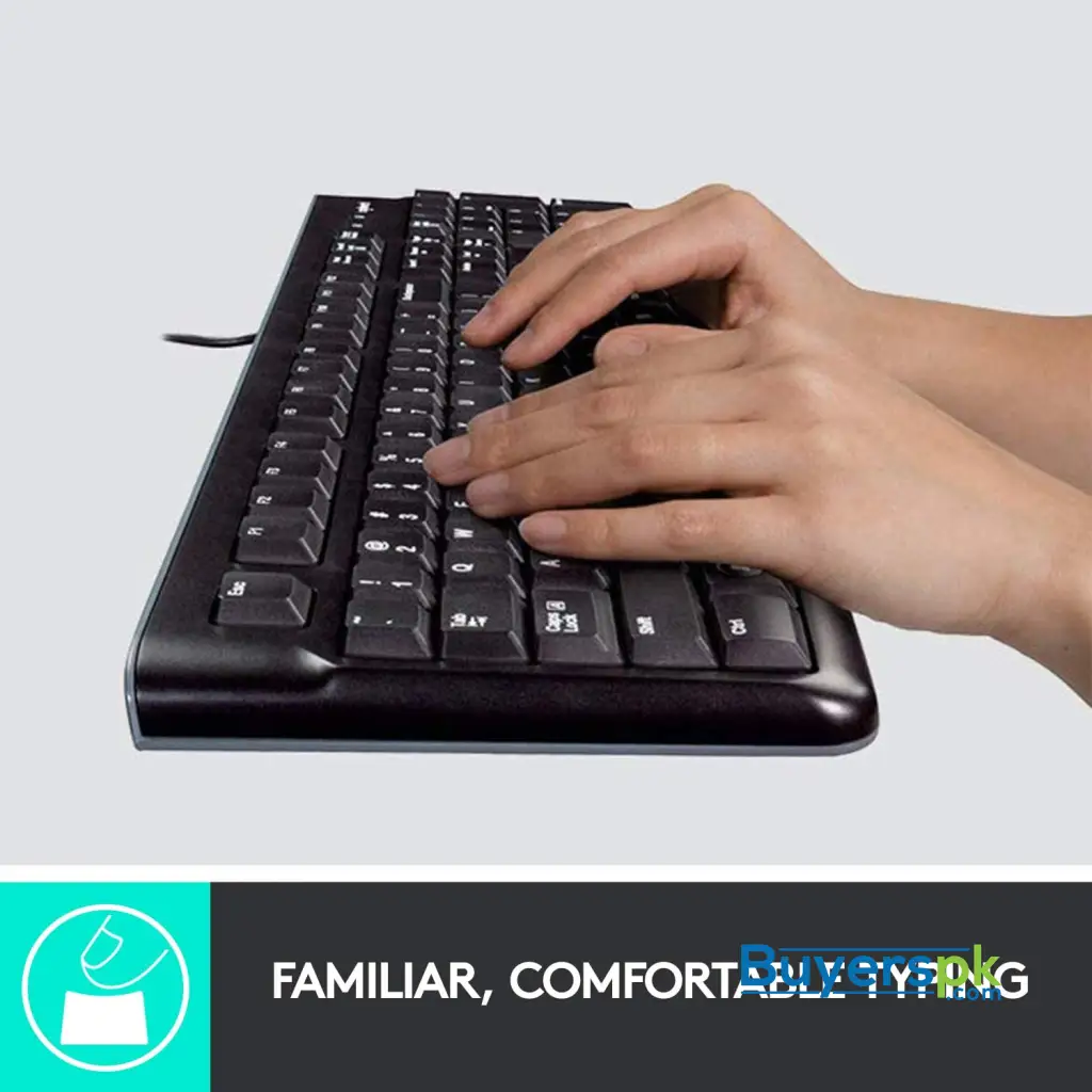 Logitech K120 Ergonomic Usb Wired Desktop Keyboard - Image 3