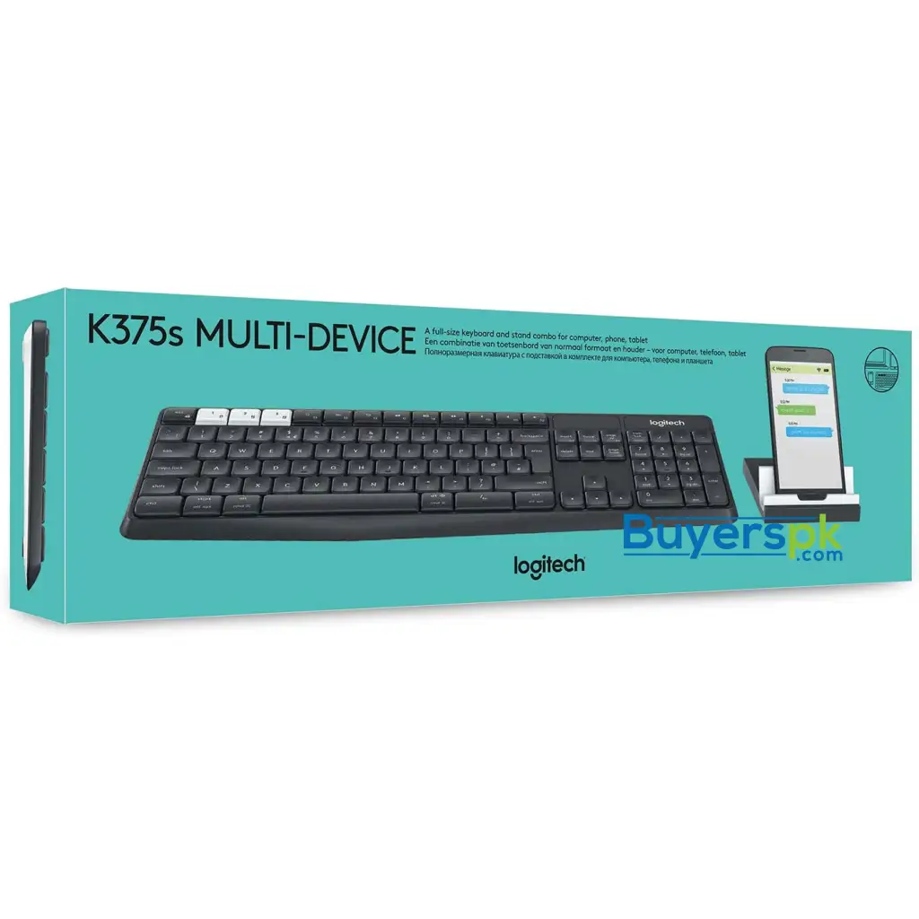 Logitech K375s Multi-device Wireless Stand & Keyboard Combo - Image 3