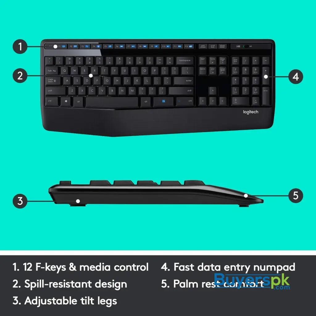 Logitech Mk345 Wireless Keyboard and Mouse Combo - Image 3
