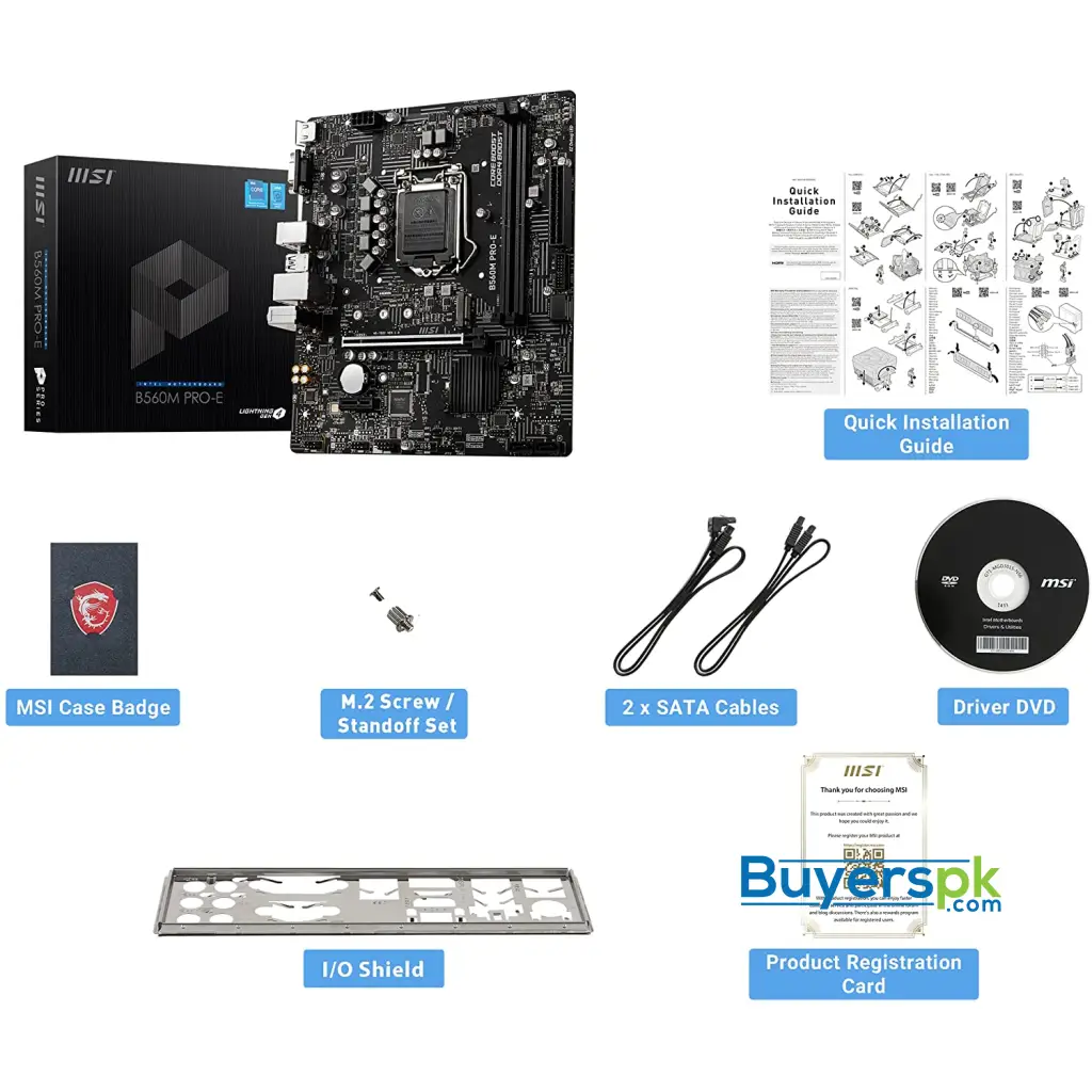 Msi B560m Pro e Motherboard - Image 4