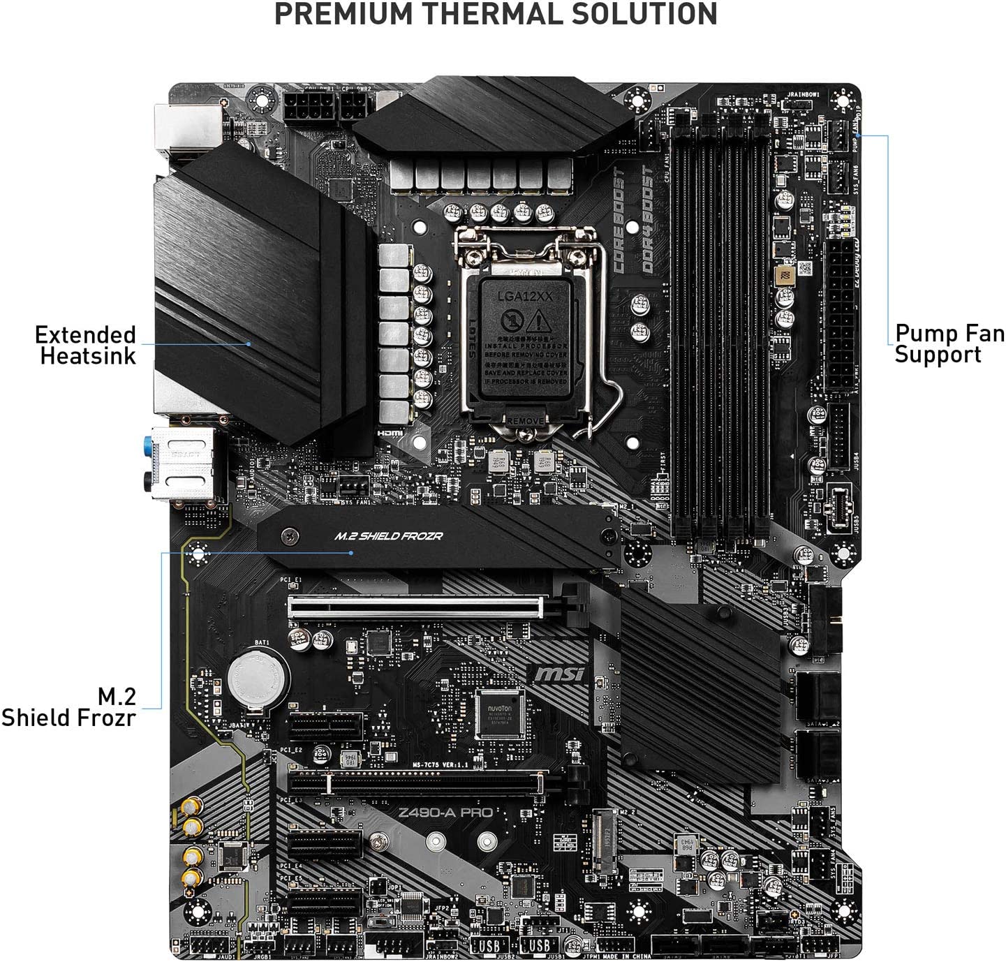 MSI Motherboard Z490-A PRO - Image 3