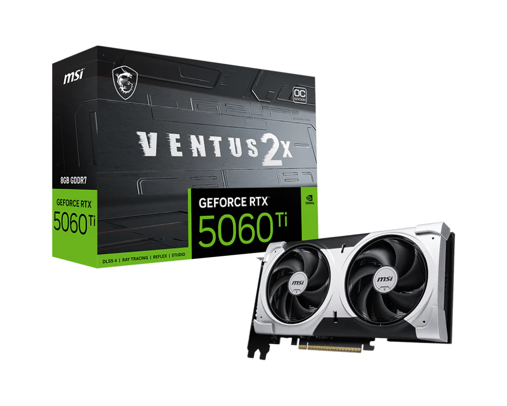 MSI Graphic Card RTX 5060 Ti 8GB Ventus 2x OC Plus