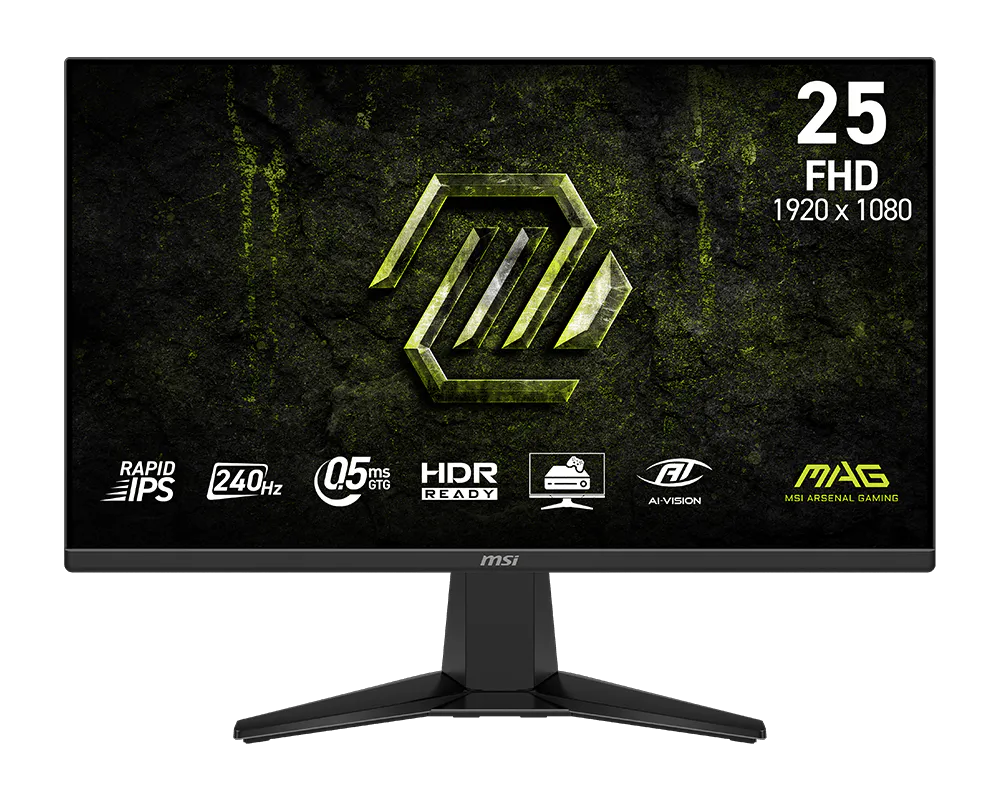 MSI LED Monitor MAG 255F X24 24 inches 1080p 240Hz 0.5ms IPS