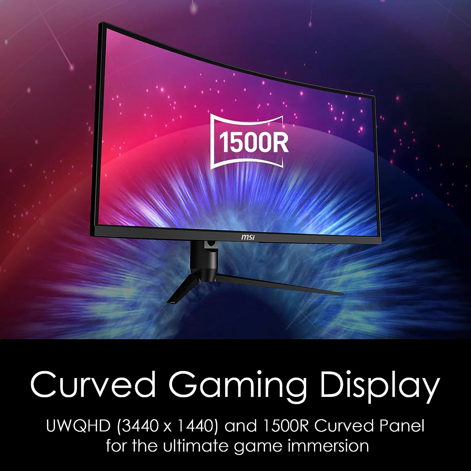MSI LED Monitor MAG342CQR UWQHD 2K 144Hz - Image 2