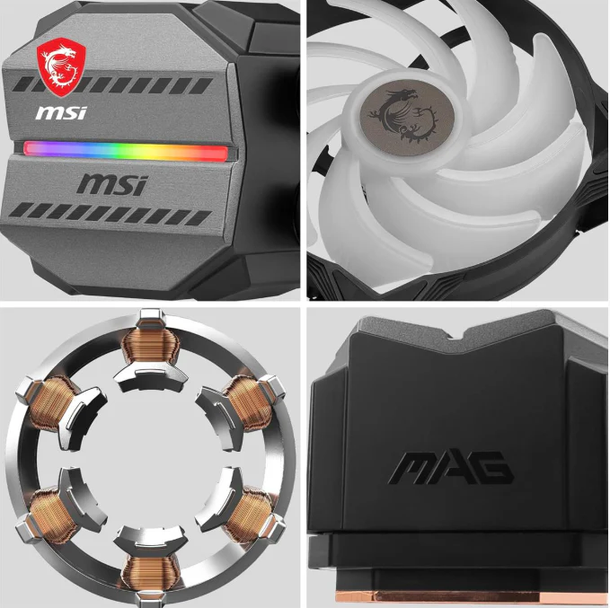 MSI Liquid Cooler MAG CoreLiquid M240 ARGB AIO 240mm - Image 4