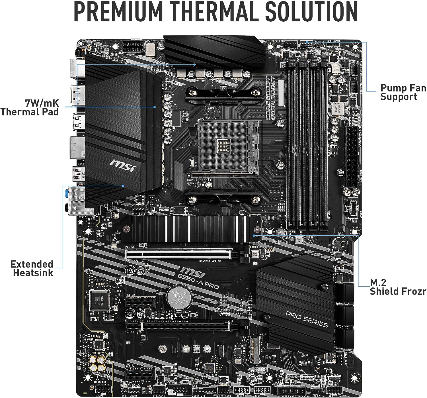 MSI Motherboard B550 A PRO - Image 2