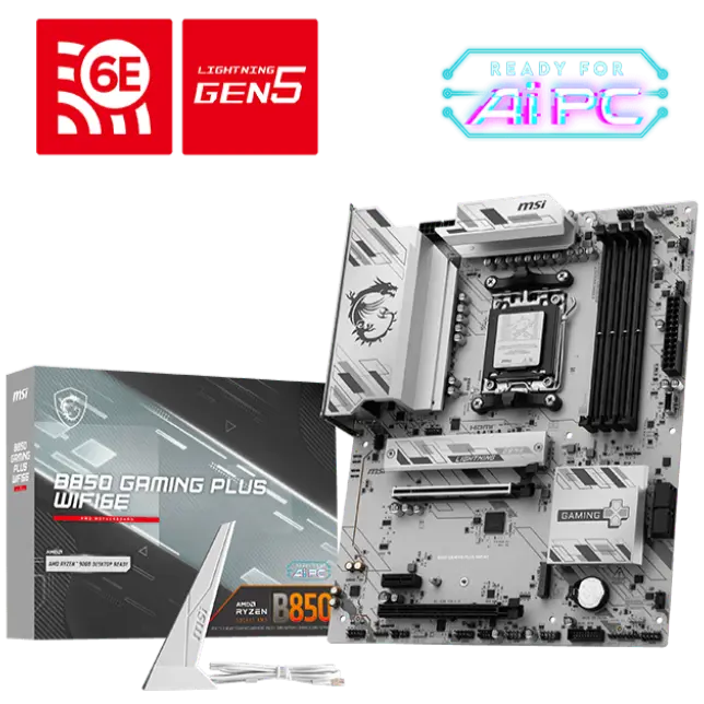 MSI Motherboard B850 Gaming Plus Wifi 6E
