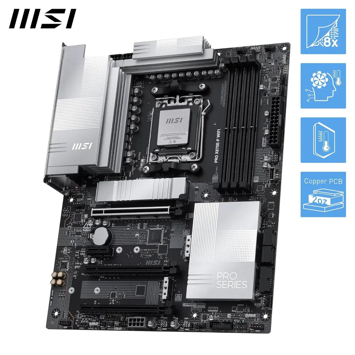 MSI Motherboard X870E P WiFi ATX - Image 3