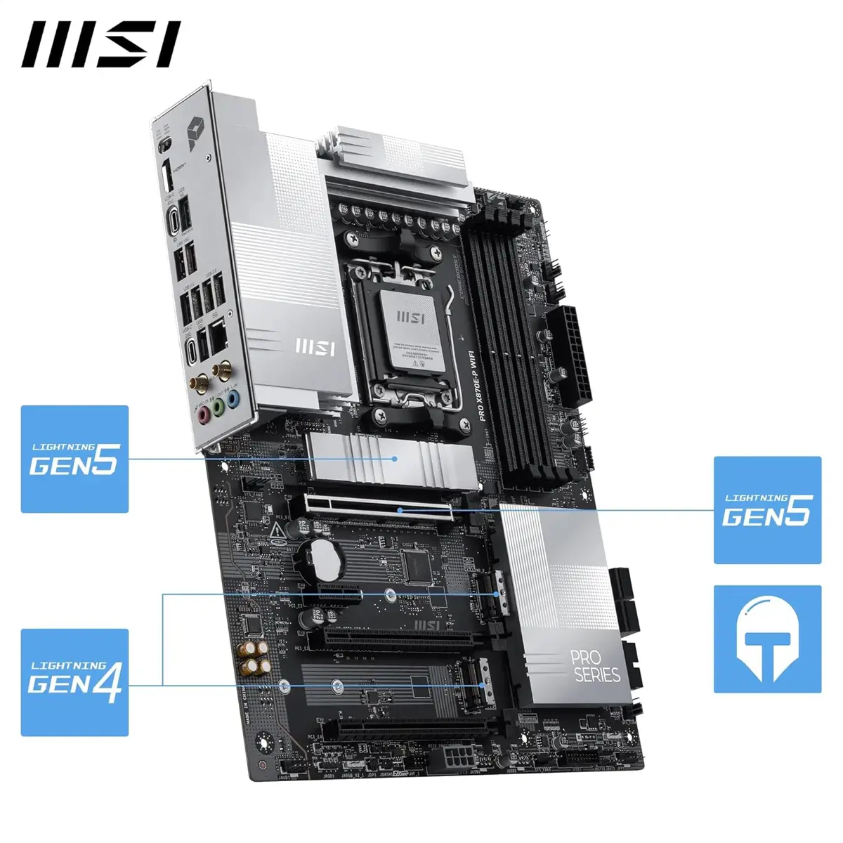 MSI Motherboard X870E P WiFi ATX - Image 4