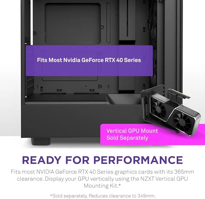 NZXT Gaming Case H5 Flow Compact ATX Mid-Tower PC - Image 3