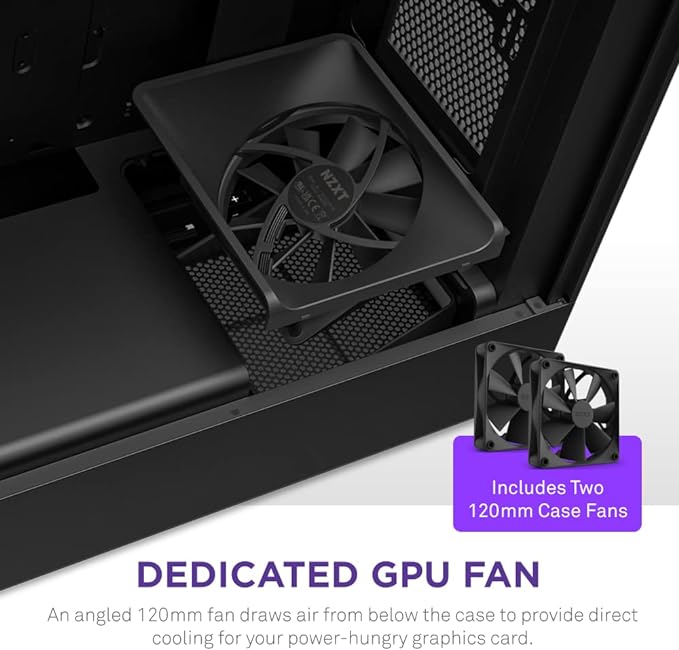 NZXT Gaming Case H5 Flow Compact ATX Mid-Tower PC - Image 6